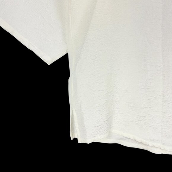 Liz Claiborne Women's Pullover 3/4 Sleeve Cream Blouse Plus Size 3X NWT - Picture 7 of 12